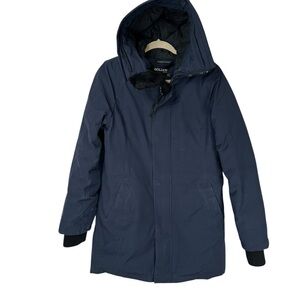 Golden By TNA Haven Parka Blue Premium Goose Down Womens Medium WinterCore